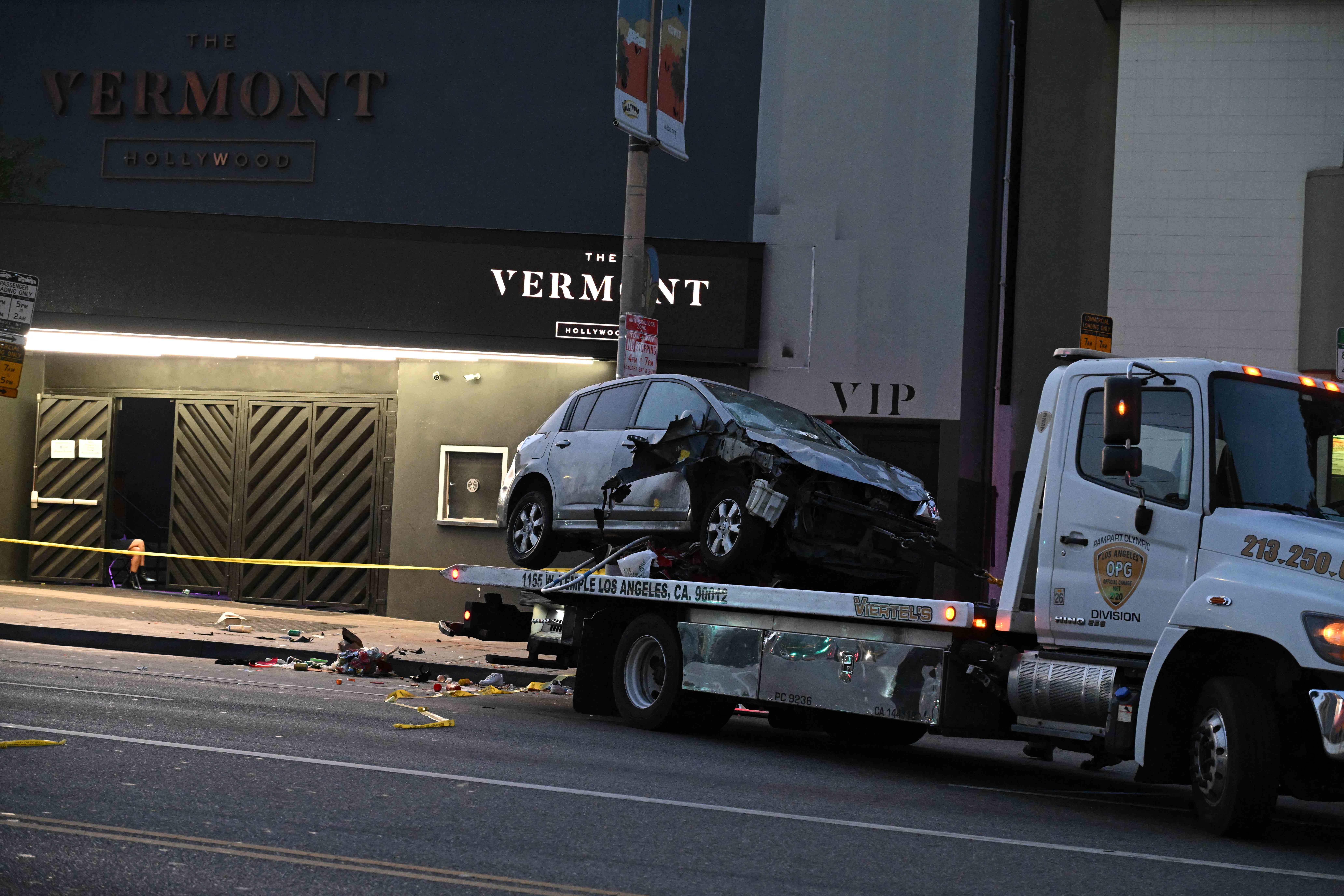 Car rams Los Angeles crowd, injuring at least 20: fire department
