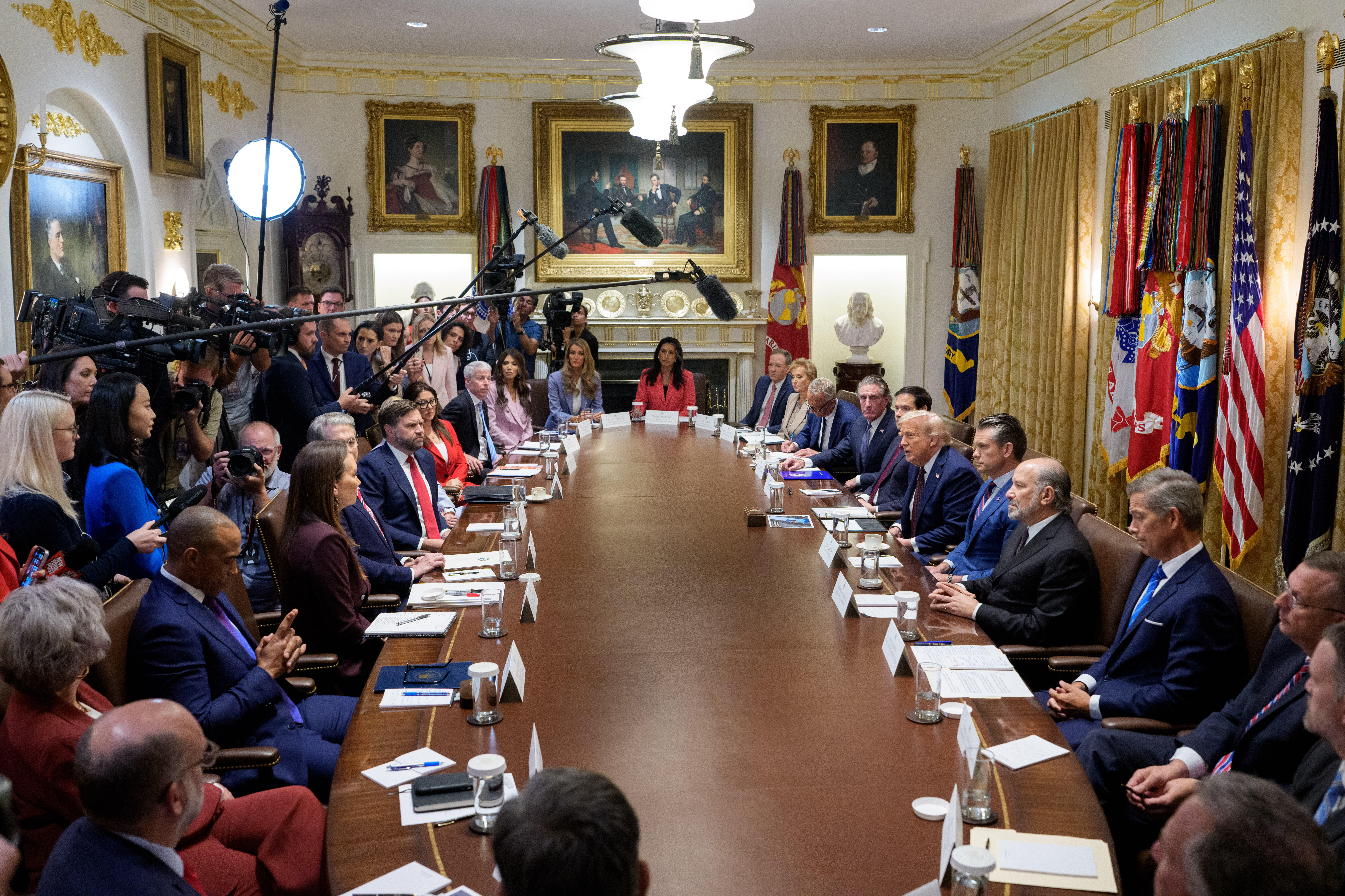 Reunión de Donald Trump con su gabinete