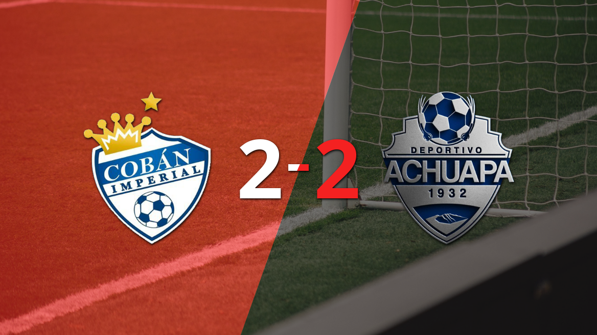 Empate a 2 entre Cobán Imperial y Achuapa
