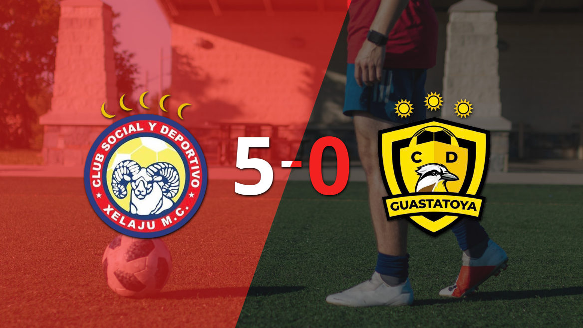 Xelajú fue contundente y goleó 5-0 a Guastatoya