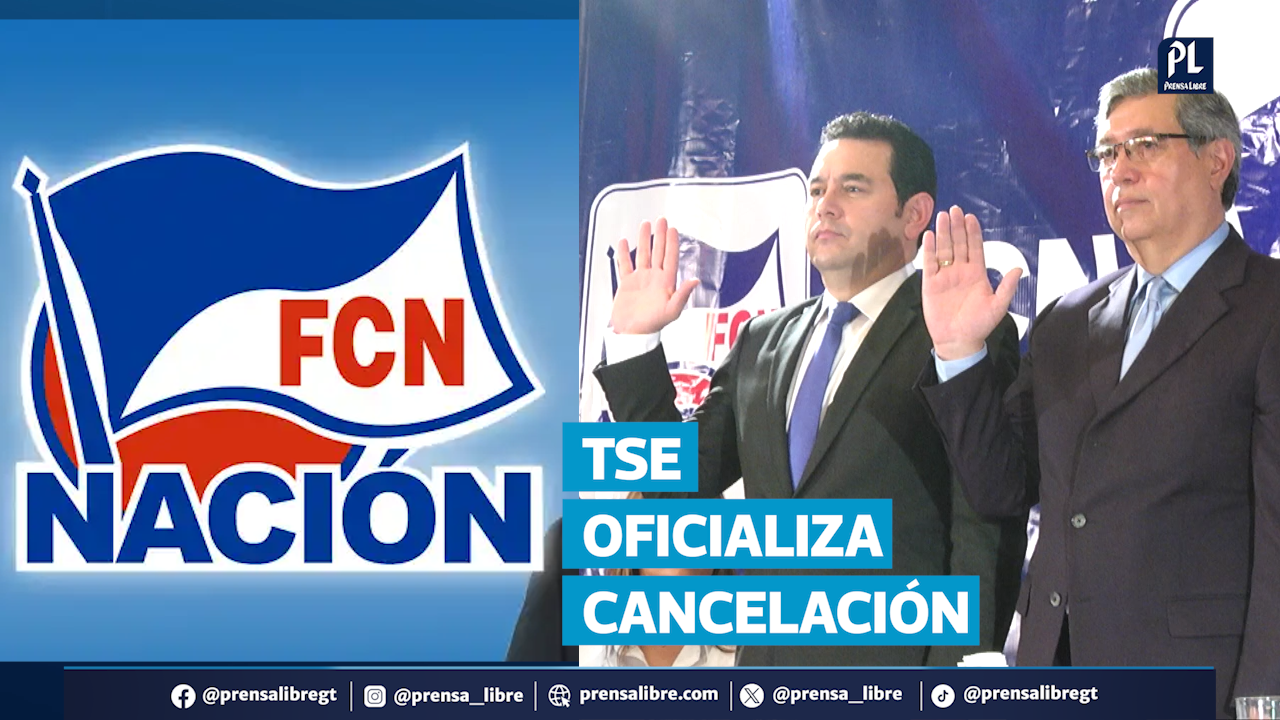 El Tribunal Supremo Electoral oficializó la cancelación del partido FCN Nación, agrupación que llevó a Jimmy Morales a la presidencia en el periodo 2016-2020. La decisión, publicada en el diario oficial, marca el cierre definitivo de la organización política.