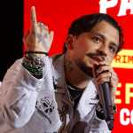 AME936. BOGOTÁ (COLOMBIA), 19/09/2025.- El cantante mexicano Christian Nodal habla en una rueda de prensa este viernes, en Bogotá (Colombia). Nodal valoró la nominación que recibió al Latin Grammy en la categoría de mejor álbum de música ranchera/mariachi. EFE/ Mauricio Dueñas Castañeda