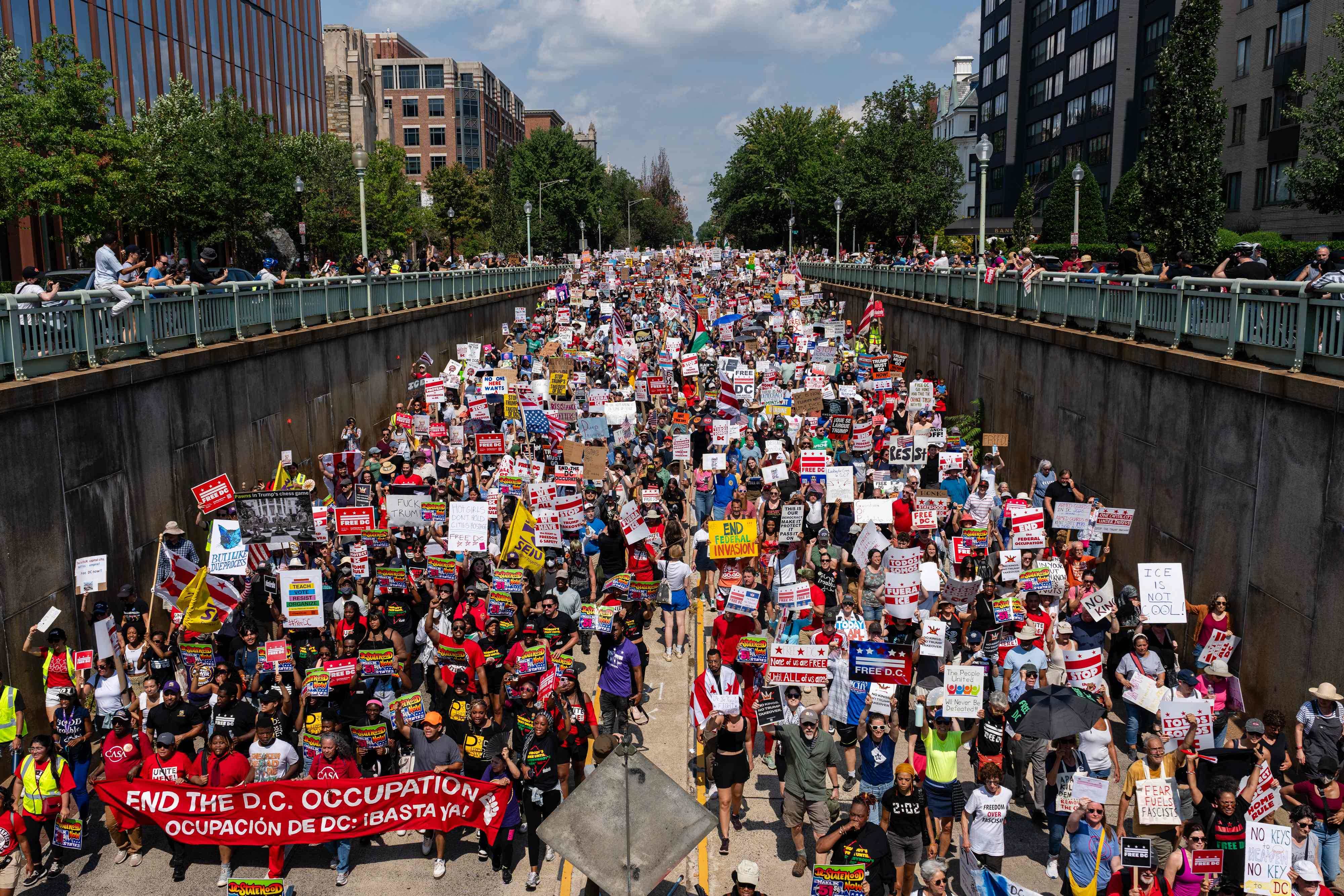 Masivas protestas en Washington D.C. contra Donald Trump y sus ...