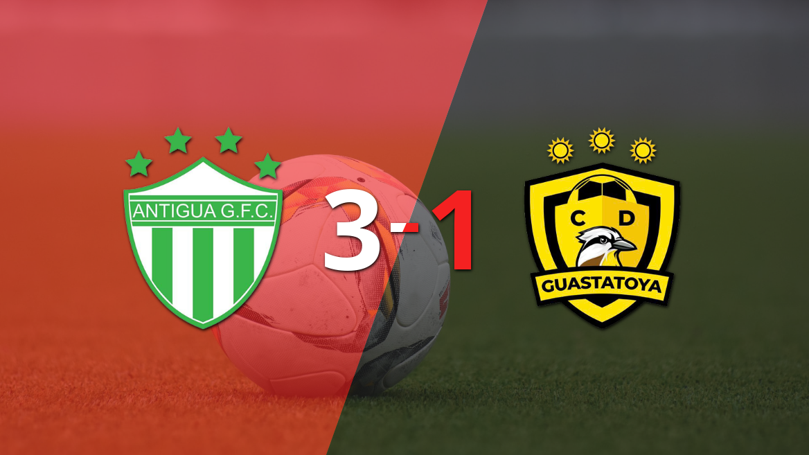 Antigua GFC fue más y venció por 3 a 1 a Guastatoya