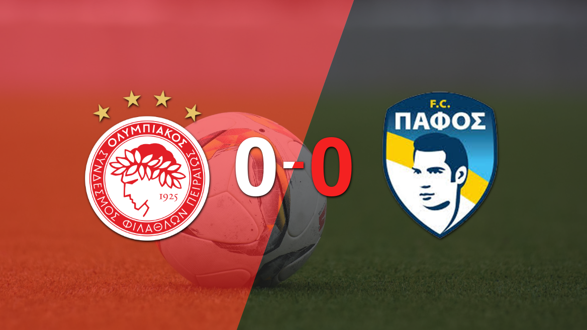 Olympiacos y Pafos igualaron sin goles en el marcador