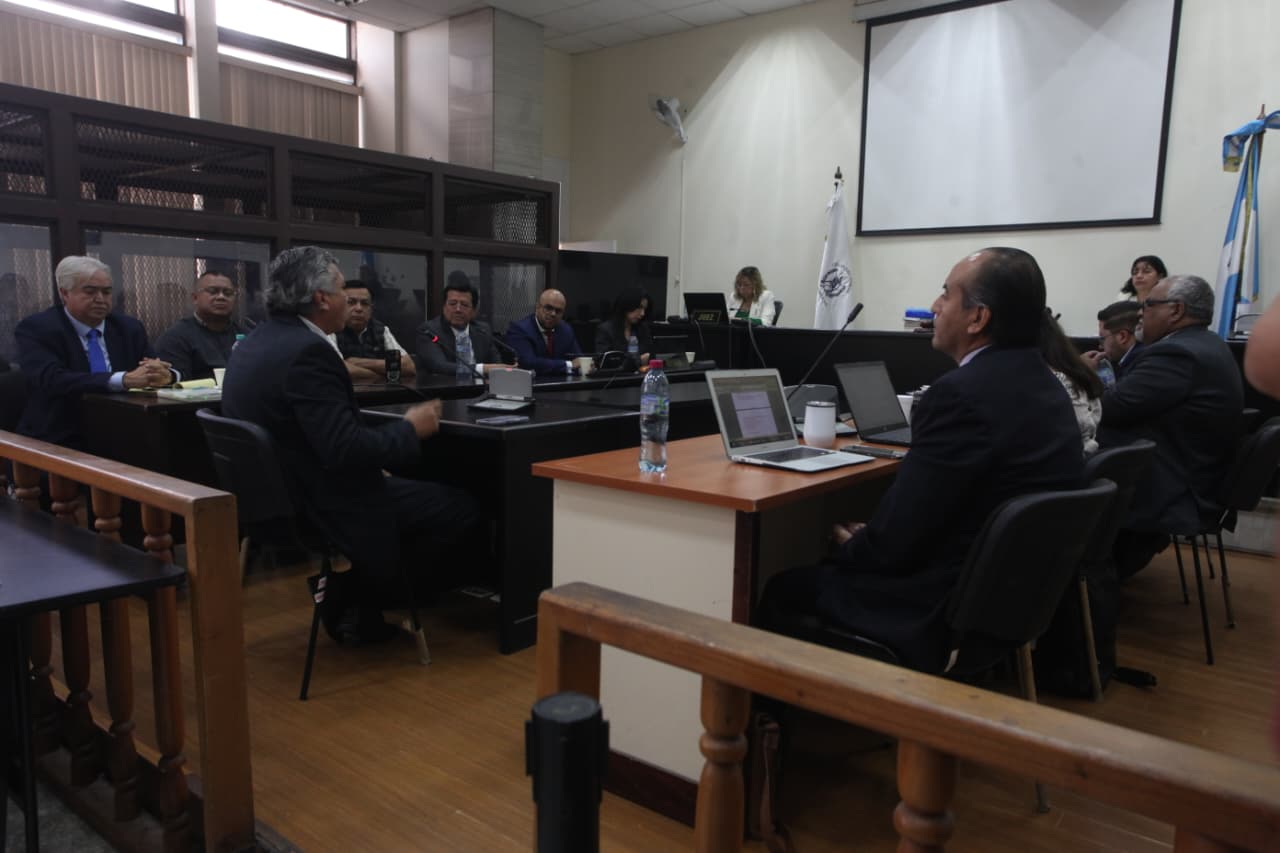 El Tribunal escucha a los sindicados antes de fijar la fecha de sentencia por el caso TCQ. (Foto Prensa Libre: Daniel Samayoa)