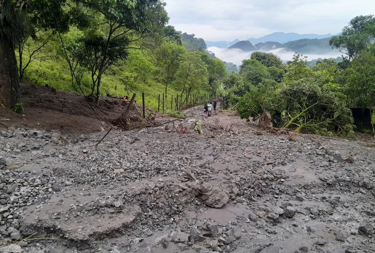 Deslave en Senahú, Alta Verapaz'