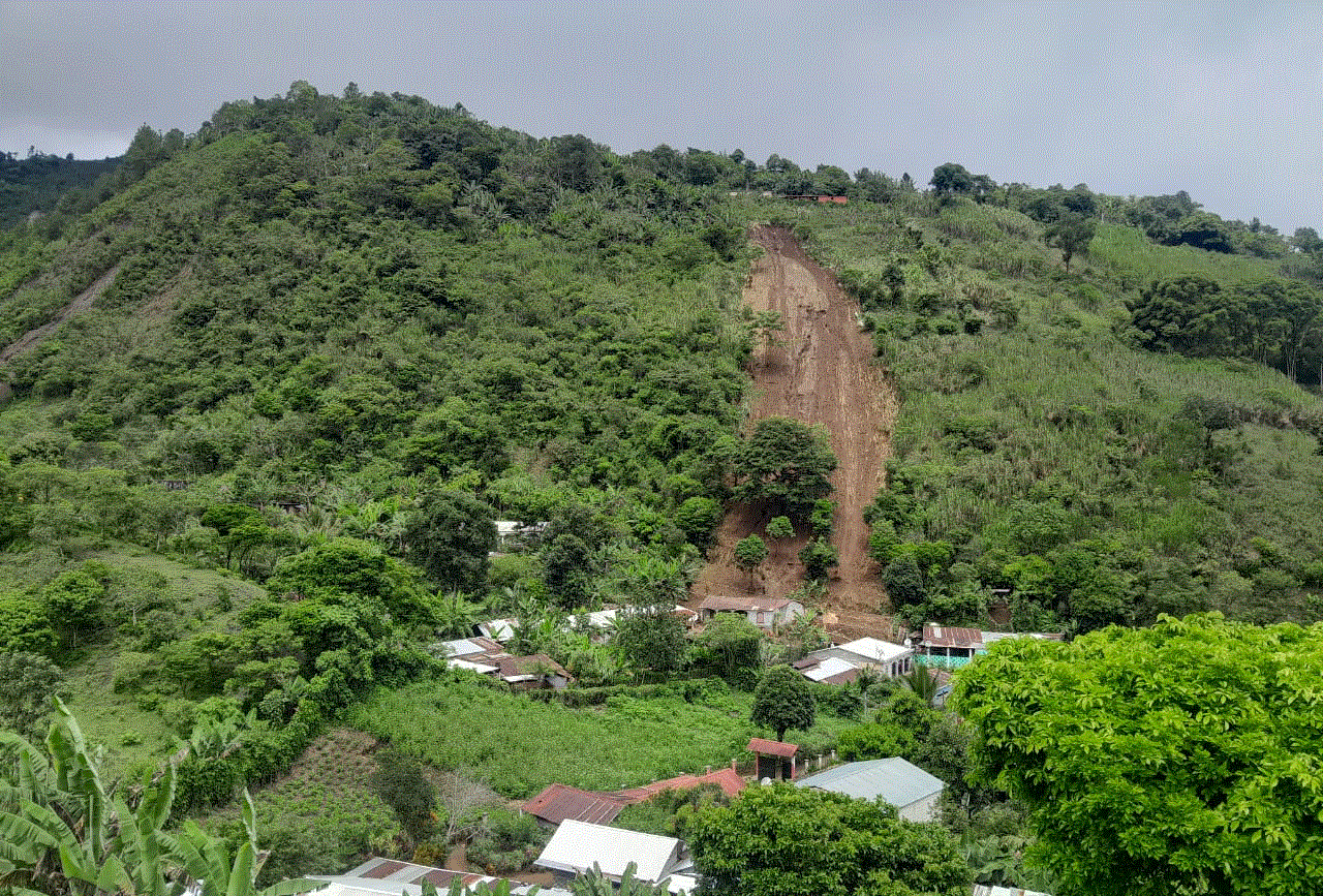 Deslave en Senahú, Alta Verapaz, Guatemala'