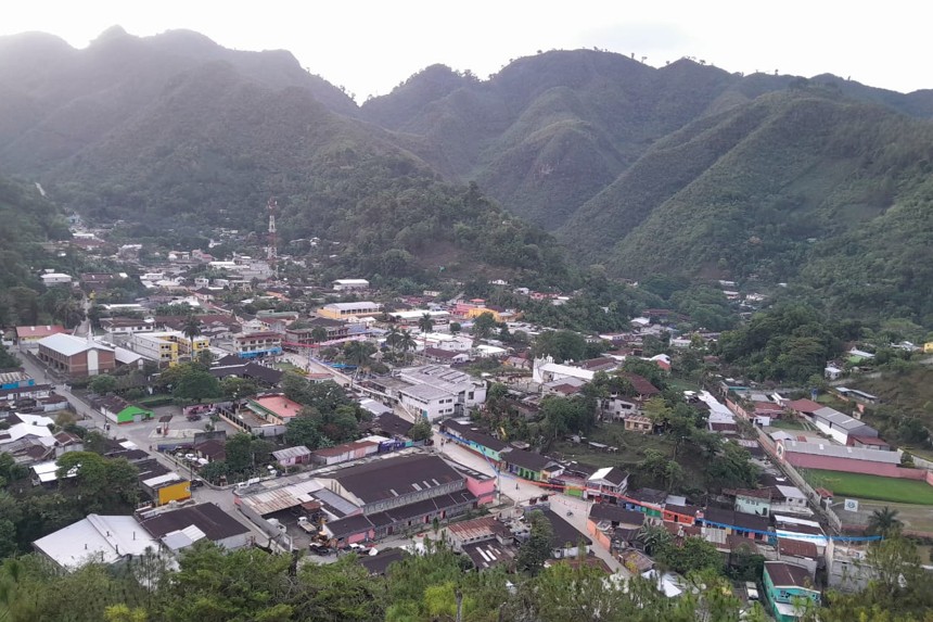 Deslave en Senahú, Alta Verapaz.'