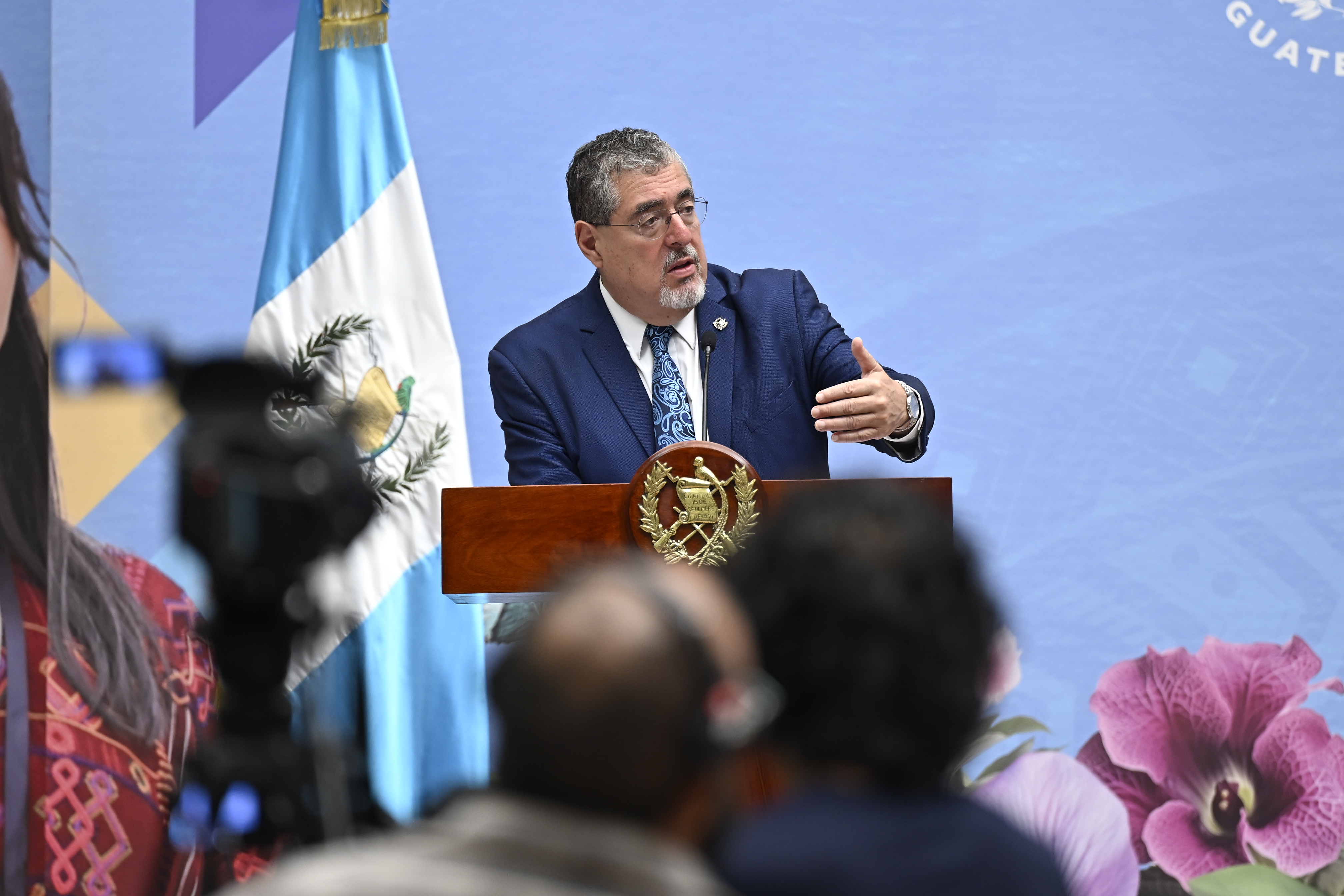 Bernardo Arévalo, presidente de Guatemala, anuncia en conferencia su participación en la Asamblea General de la ONU, prevista para el 24 de septiembre en la Ciudad de Nueva York. (Foto Prensa Libre: Tomada de la cuenta de X @SCSPGT)