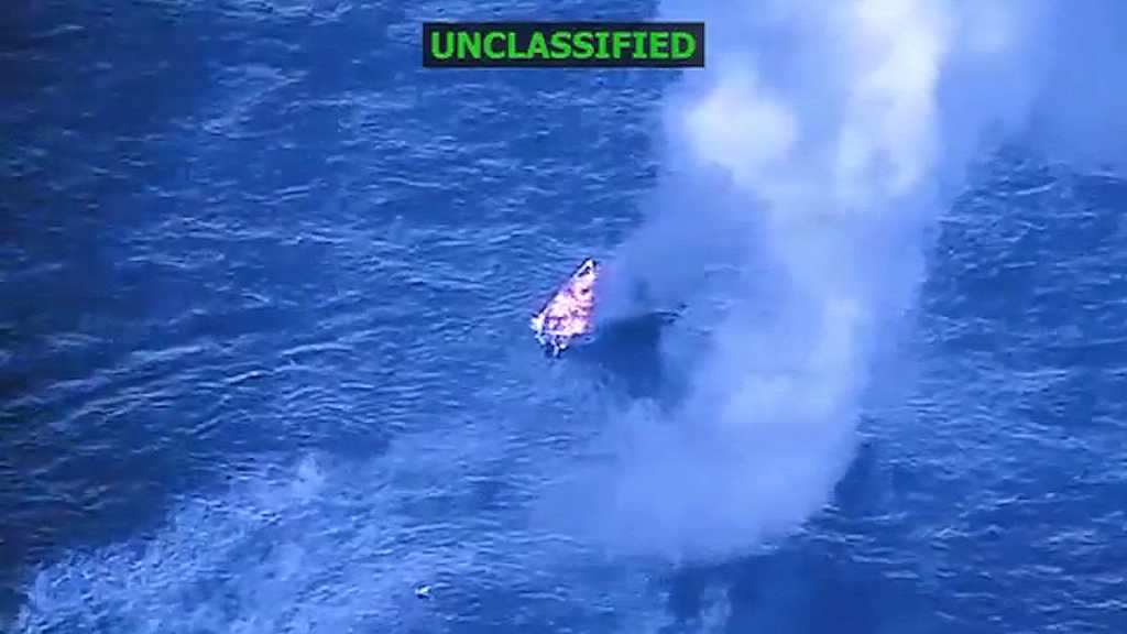 EE.UU. hunde otra lancha cerca de Venezuela y mata a cuatro personas a bordo