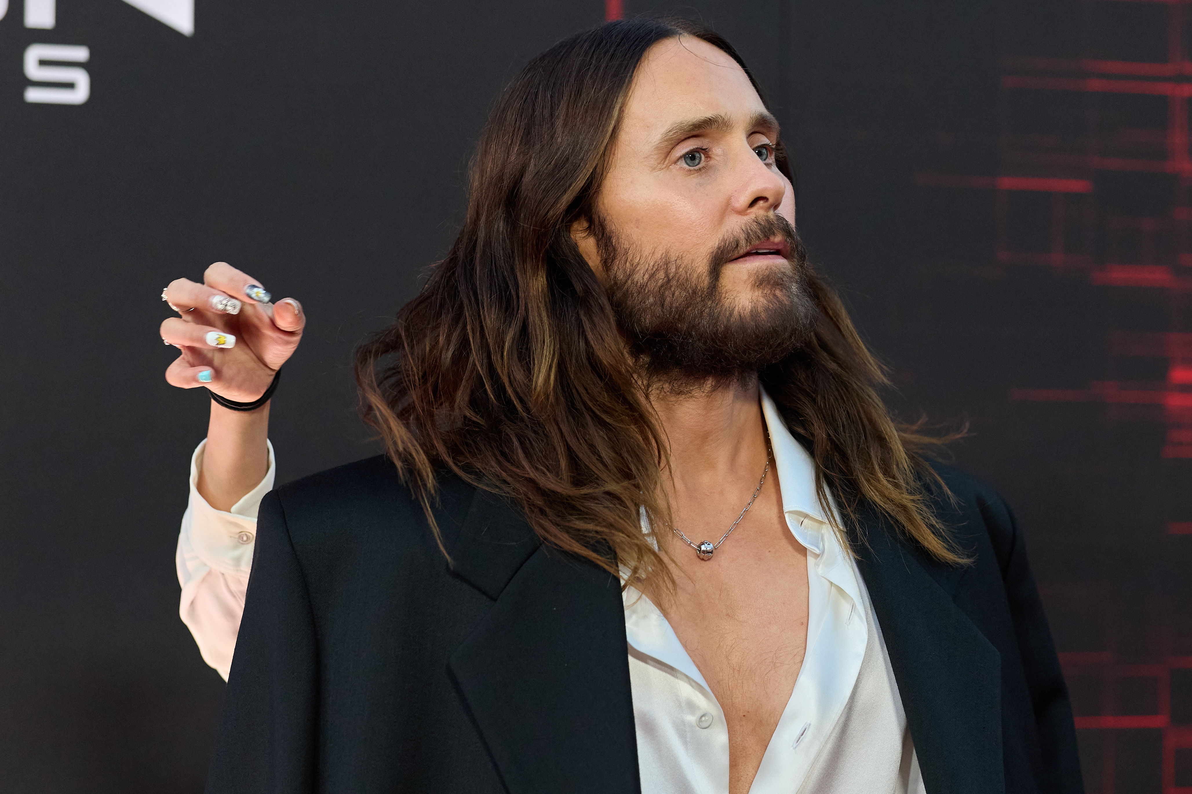 LOS ANGELES (United States), 07/10/2025.- US actor Jared Leto arrives to the Disney premiere of 'Tron: Ares' at the TCL Chinese Theatre in Los Angeles, California, USA, 06 October 2025. (Cine) EFE/EPA/ALLISON DINNER