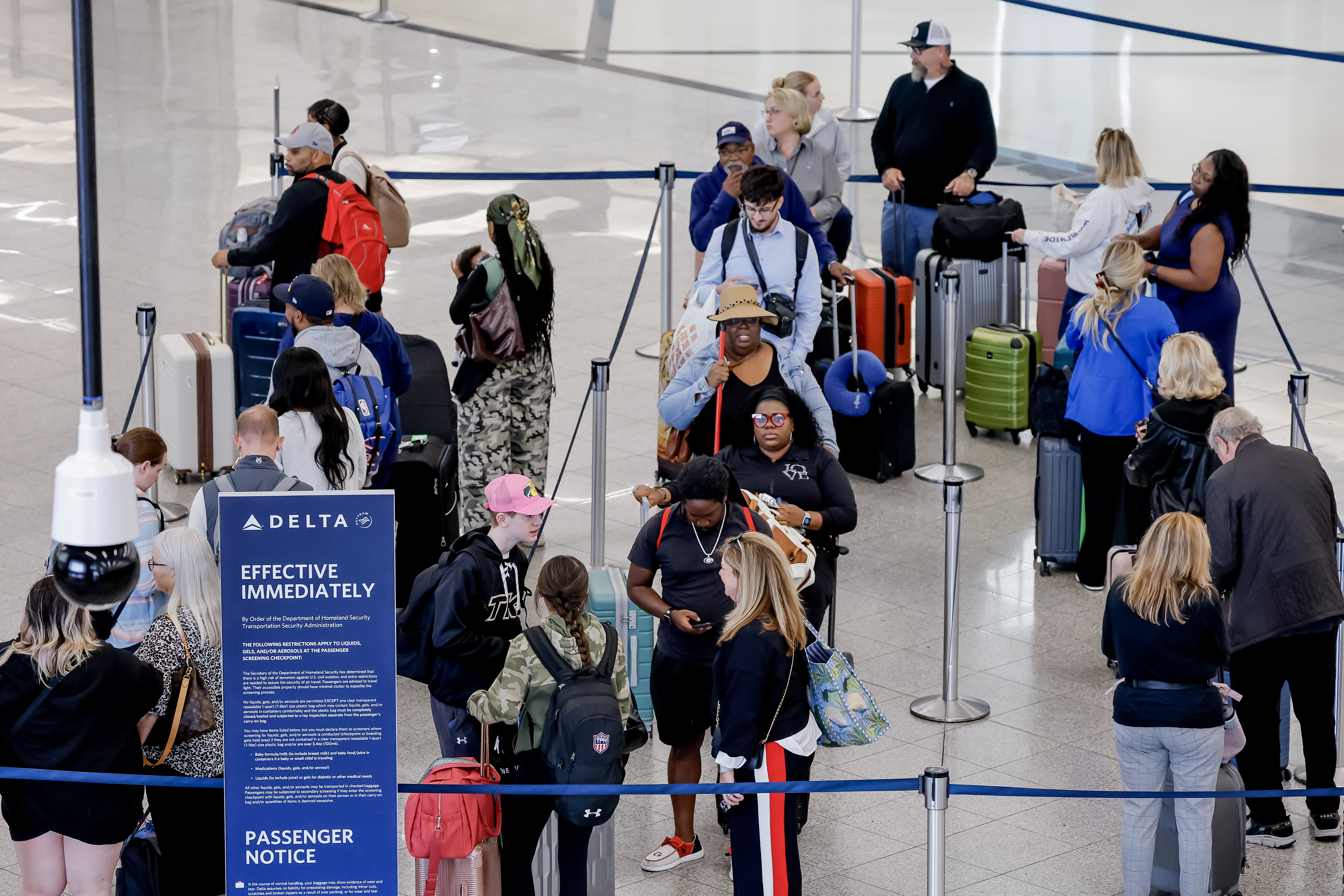 tráfico aéreo Estados Unidos cierre gobierno federal Día de Acción de Gracias