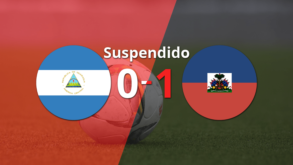 Suspendido el partido entre Haití y Nicaragua