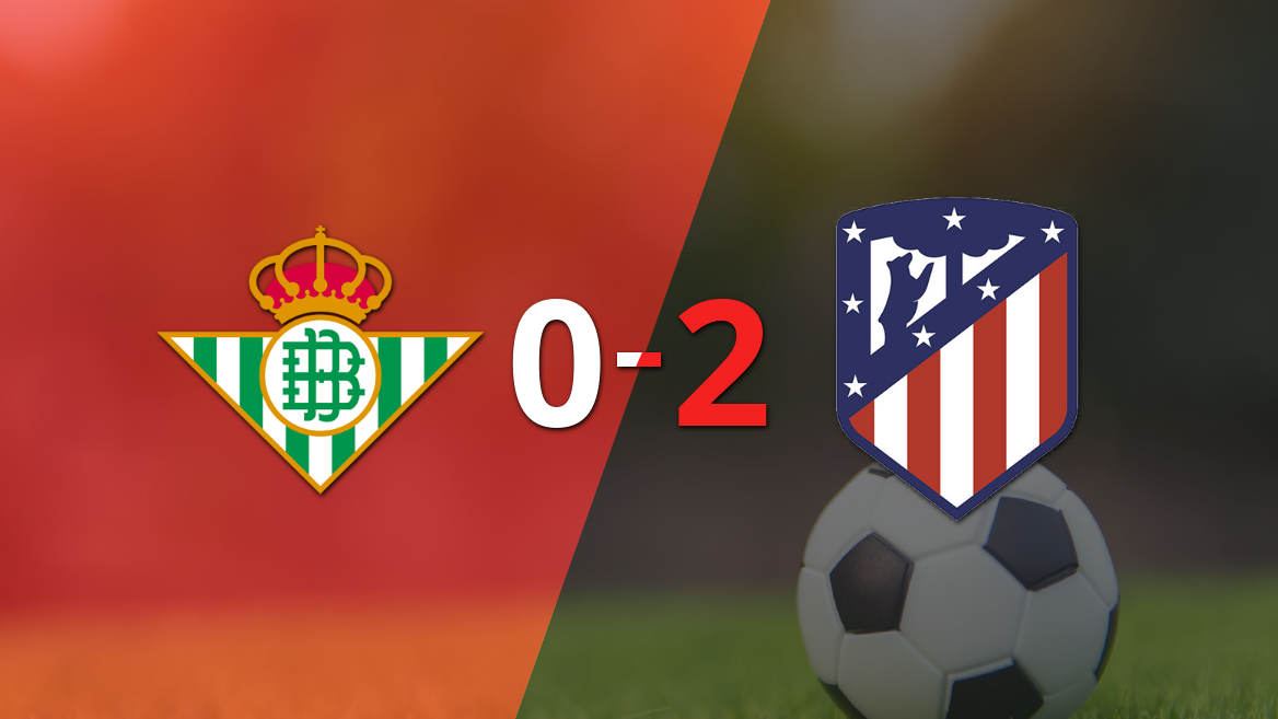 Atlético de Madrid da un golpe de autoridad venciendo a Betis por 2 a 0