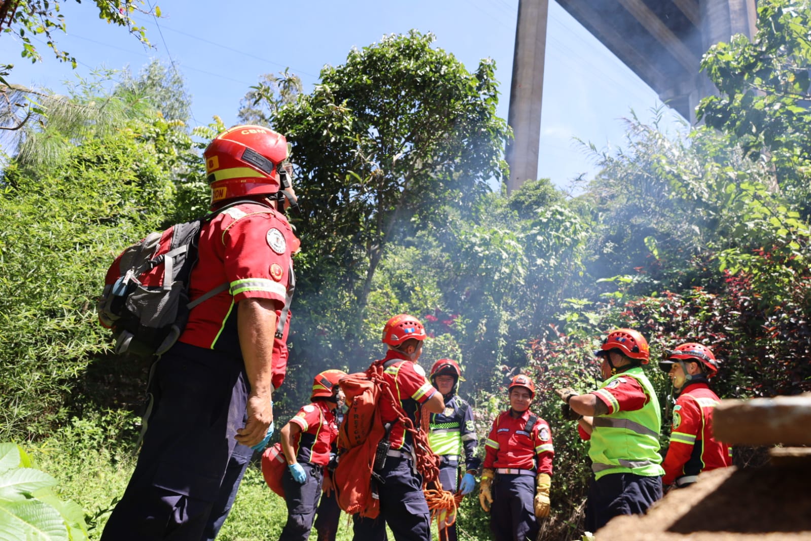 puente El Incienso Bomberos 