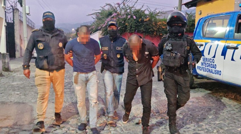 Capturan en San Juan Alotenango a sospechosos de atacar garita de seguridad y matar a un guardia