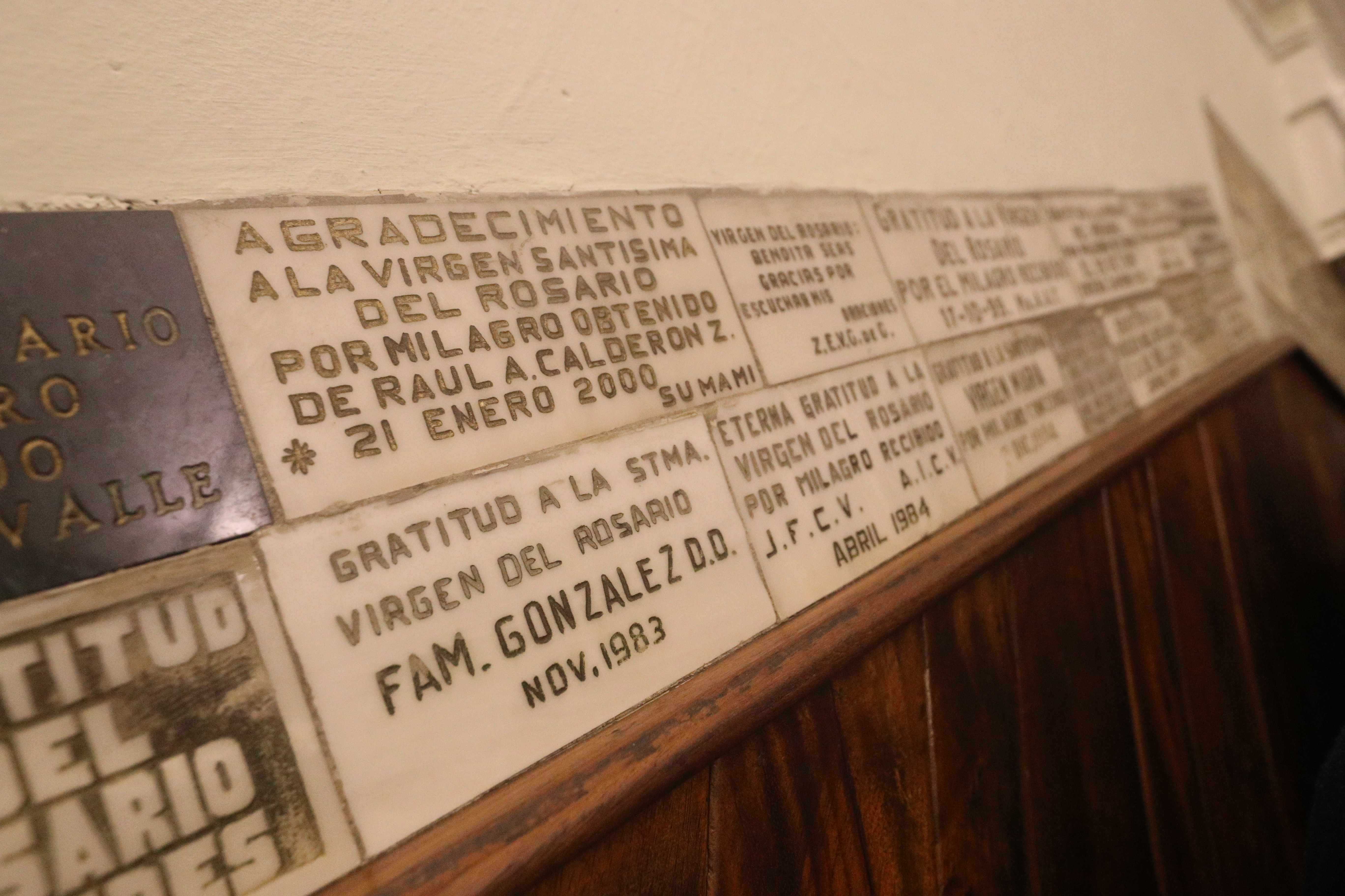 VIRGEN DEL ROSARIO EN IGLESIA SANTO DOMINGO'