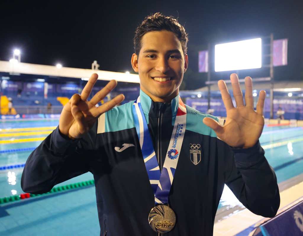 Erick Gordillo consigue su octava medalla de oro (Foto Prensa Libre: Juegos Centroamericanos).