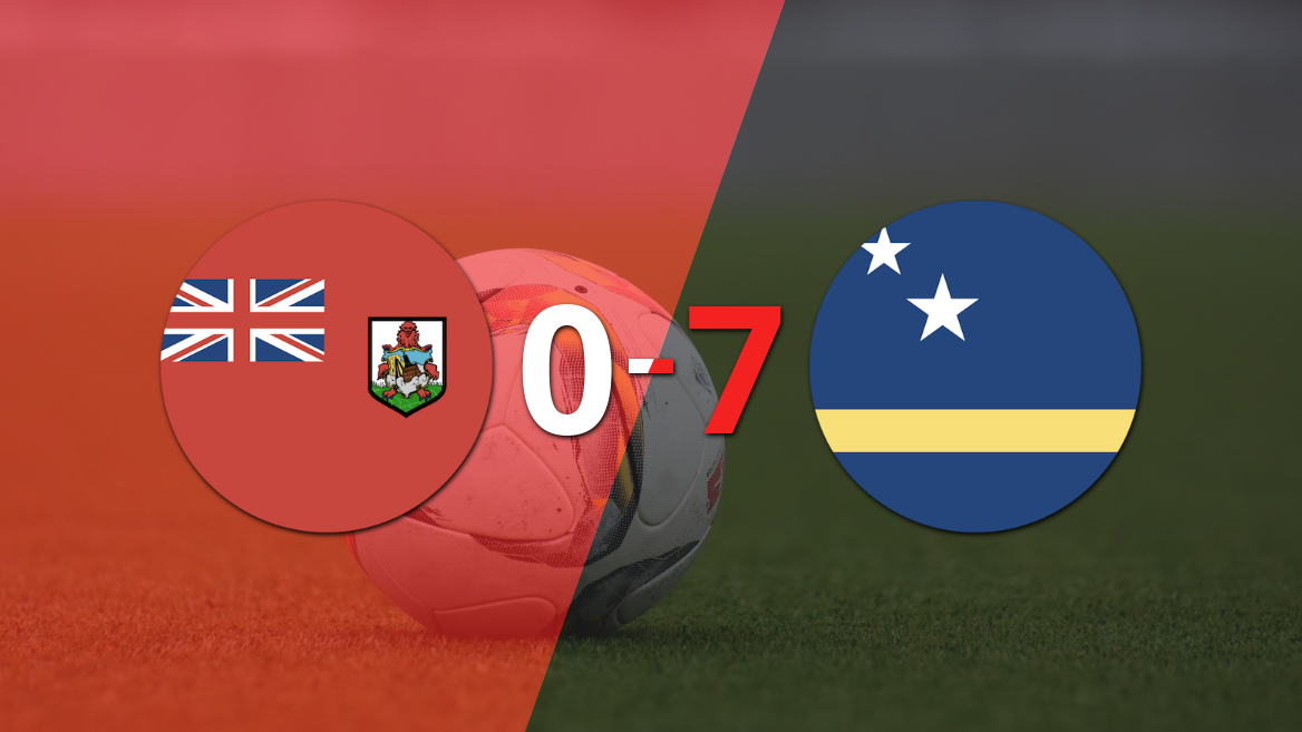 Jordi Paulina anotó un doblete en la goleada 7-0 de Curazao a Bermudas