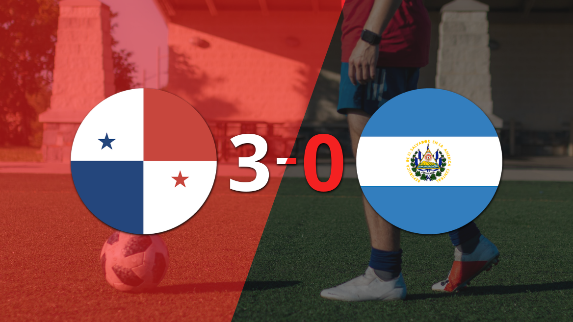 Panamá fue contundente y goleó 3-0 a El Salvador