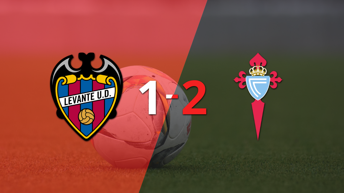 Victoria apretada de Celta por 2-1 sobre Levante con un gol agónico incluido