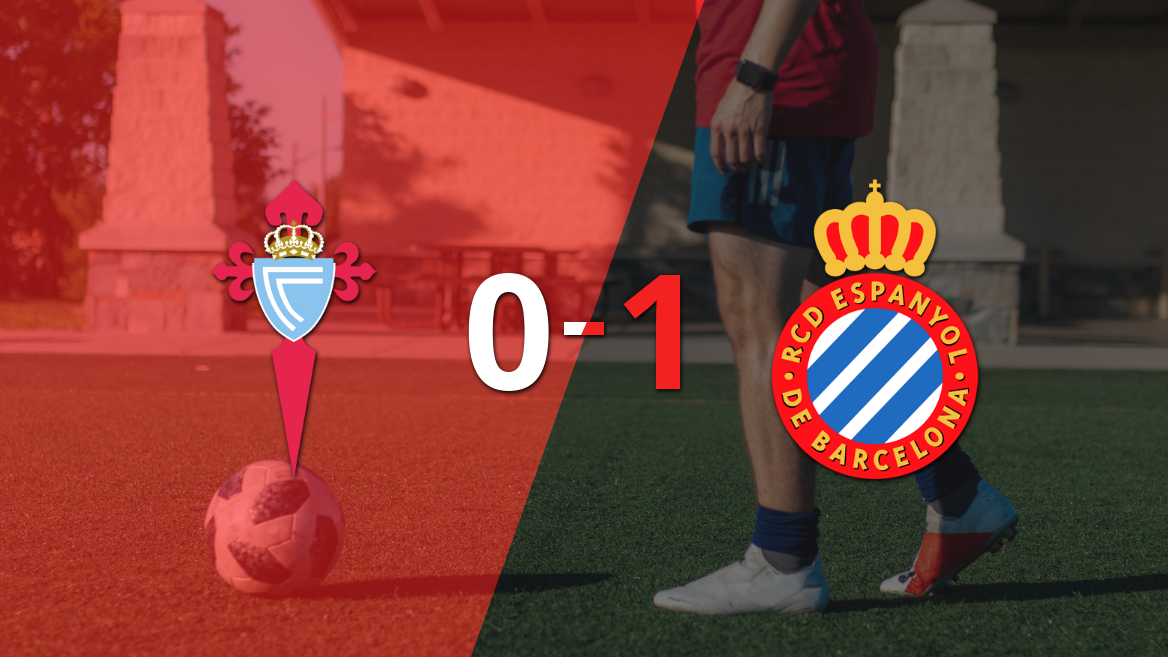 A Espanyol no le sobró nada, pero venció a Celta por 1 a 0 con un gol agónico