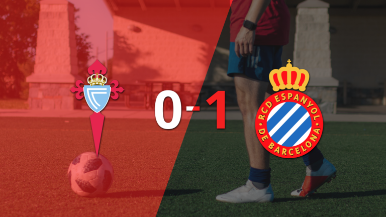 A Espanyol no le sobró nada, pero venció a Celta por 1 a 