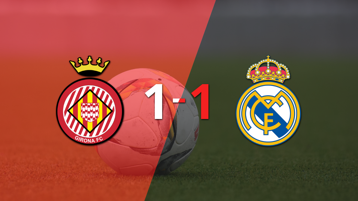 Reparto de puntos en el empate a uno entre Girona y Real Madrid