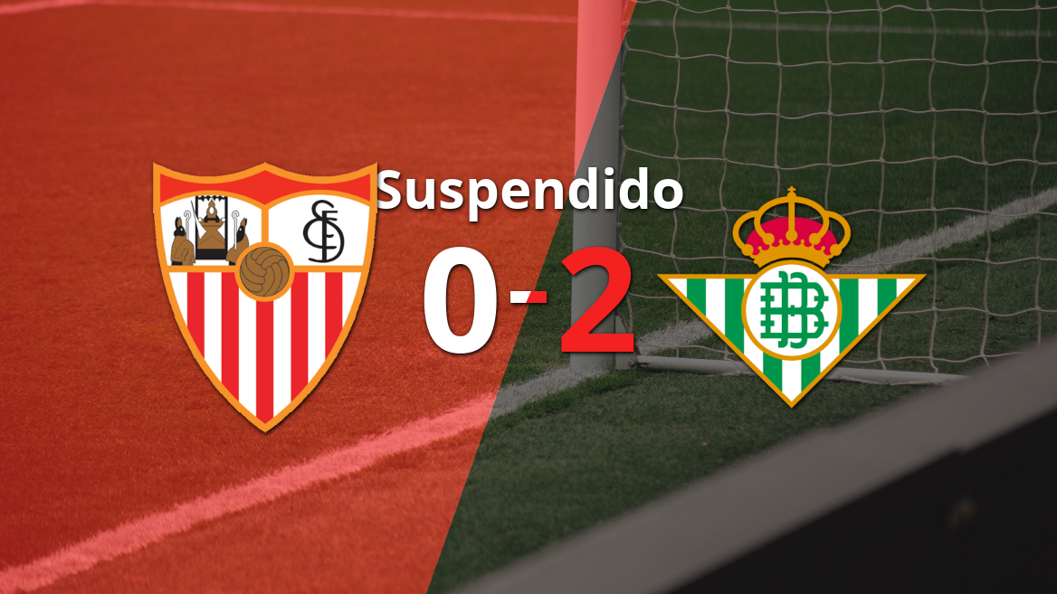 Se ha suspendido el partido entre Betis y Sevilla