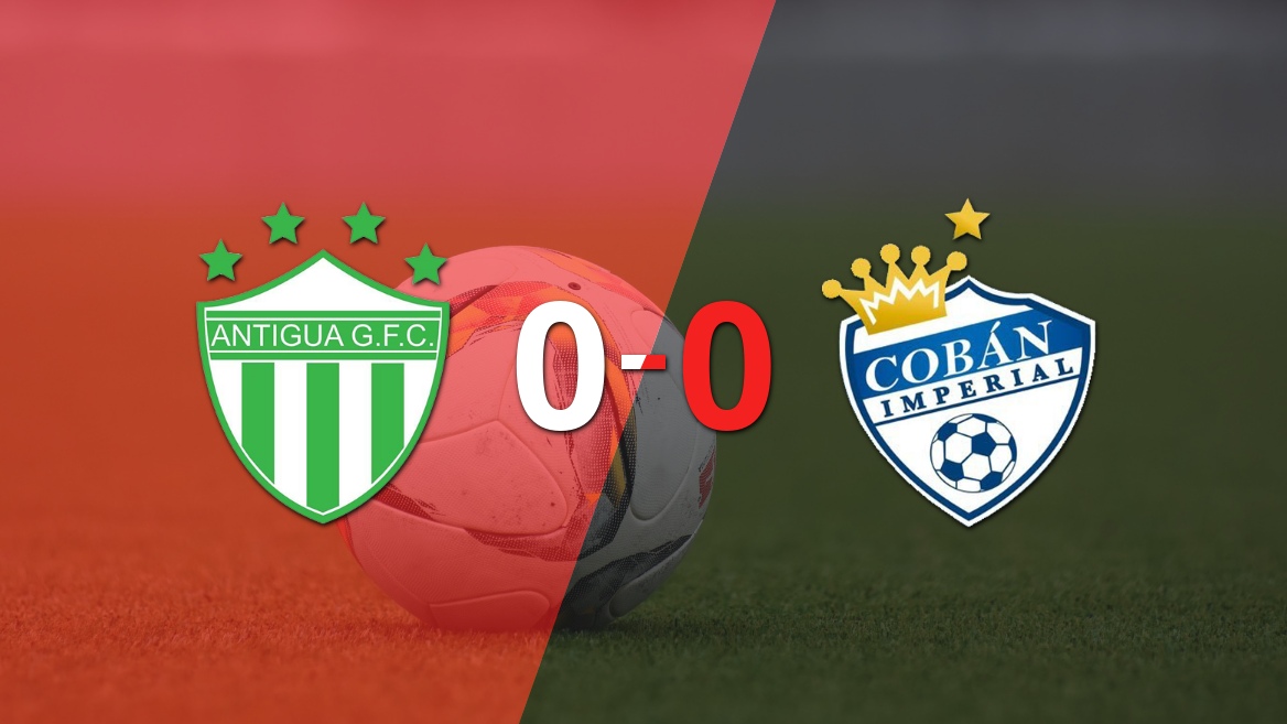 Cero a cero terminó el partido entre Antigua GFC y Cobán Imperial