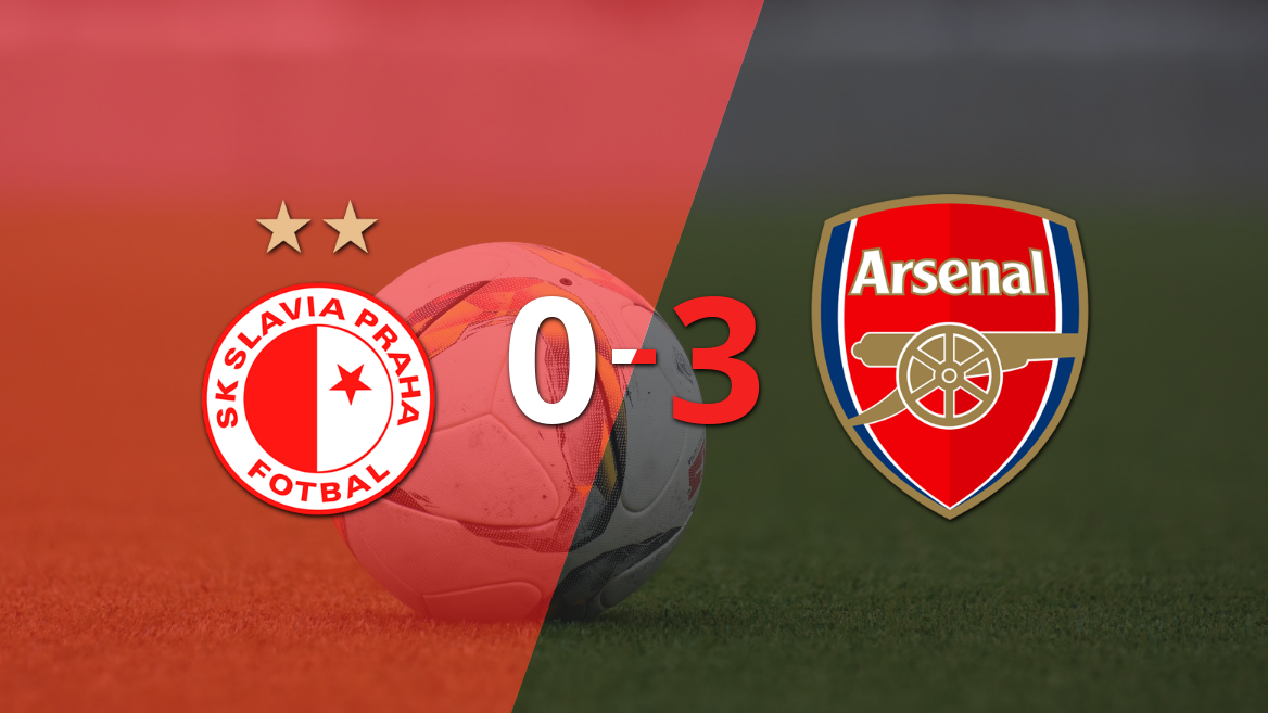 Goleada 3-0 de Arsenal a Slavia Praga con doblete de Mikel Merino incluído