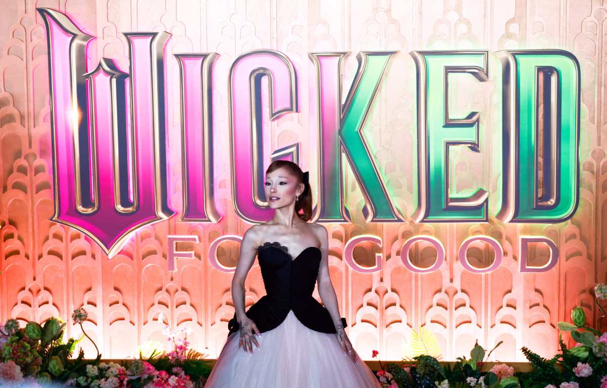 US singer-songwriter Ariana Grande attends the premiere of Wicked: For Good at Lincoln Center for the Performing Arts in New York on November 17, 2025. (Photo by kena betancur / AFP)