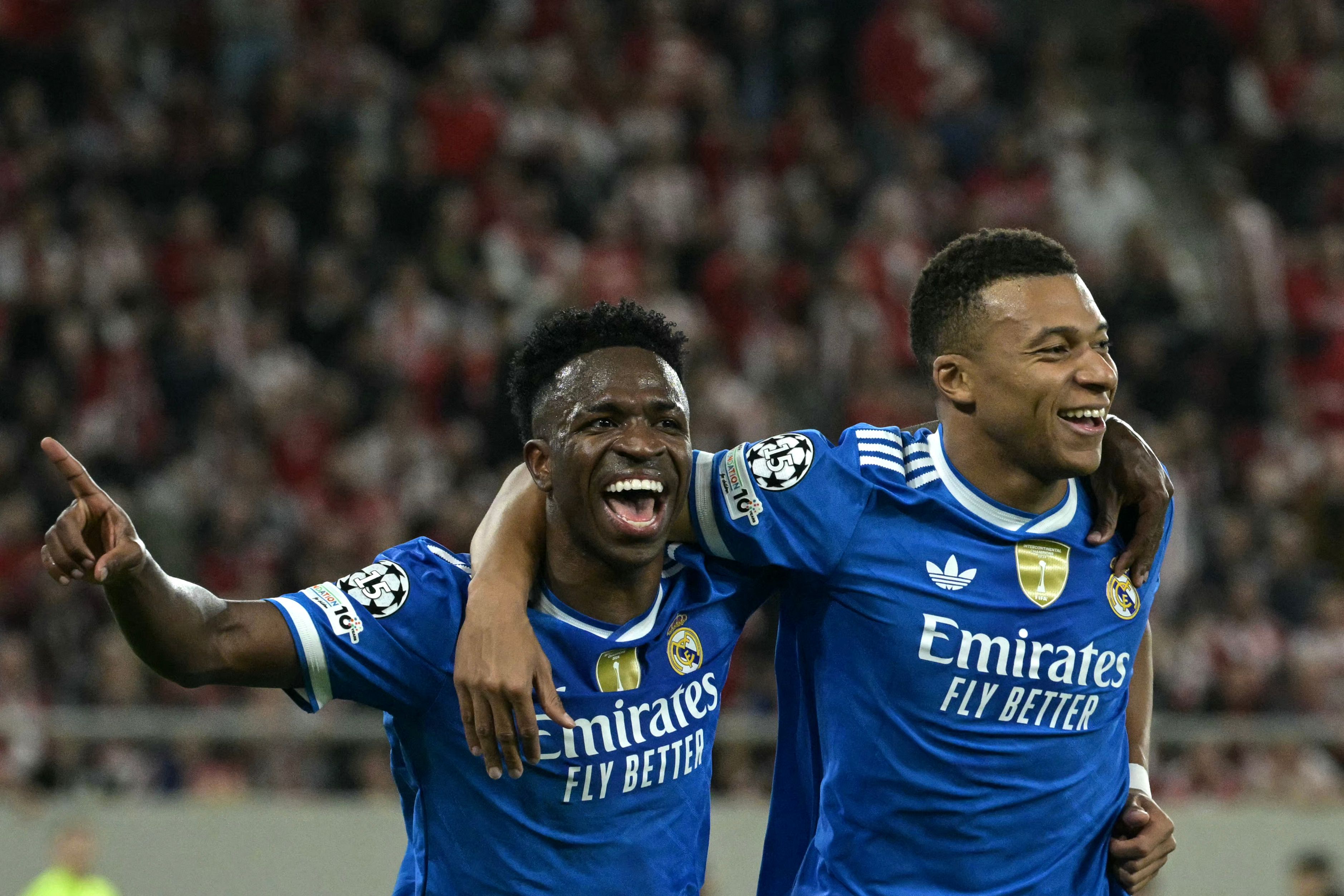 Champions League: Mbappé un marca póker y salva de un papelón al Real Madrid en Atenas