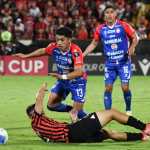 Xelaju's defender #13 Widvin Tebalan and Alajuelense's forward #07 Anthony Hernandez (Bottom) fight for the ball during the CONCACAF Central American Cup final first leg football match between Guatemala's Xelaju and Costa Rica's Alajuelense at the Alejandro Morera Soto Stadium in Alajuela, Costa Rica, on November 26, 2025. (Photo by Ezequiel BECERRA / AFP) Xelaju's defender #13 Widvin Tebalan and Alajuelense's forward #07 Anthony Hernandez (Bottom) fight for the ball during the CONCACAF Central American Cup final first leg football match between Guatemala's Xelaju and Costa Rica's Alajuelense at the Alejandro Morera Soto Stadium in Alajuela, Costa Rica, on November 26, 2025. (Photo by Ezequiel BECERRA / AFP)
