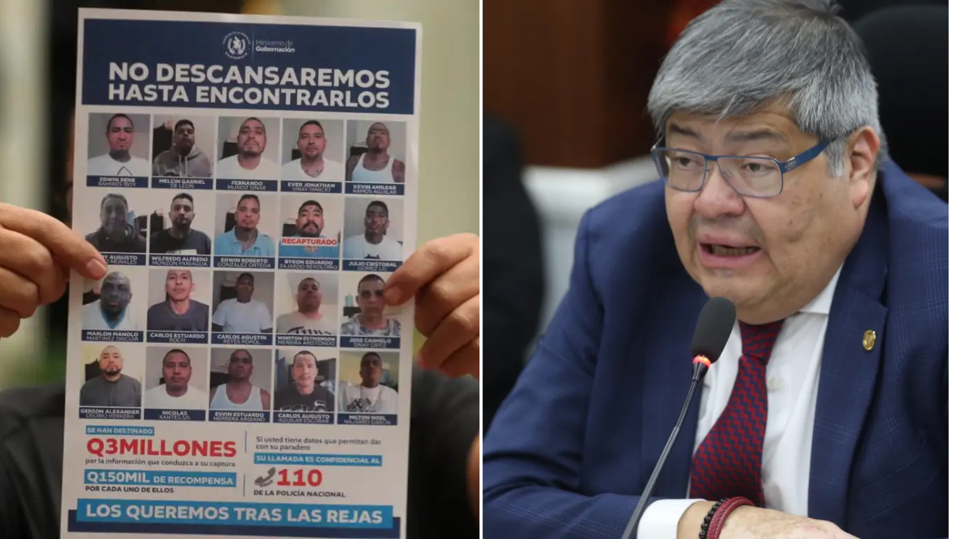 Un mes de la fuga en Fraijanes 2: los 16 pandilleros que siguen prófugos, guardias del SP capturados y el exministro fuera del país