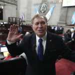 El diputado Luis Alberto Contreras Colindres durante la sesión plenaria en la que fue electo presidente de la Junta Directiva del Congreso de la República para el período 2026-2027.