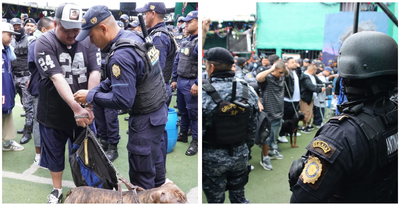 Entre perros encadenados, requisa revela condiciones inusuales en el Sector 11 del Preventivo de la zona 18