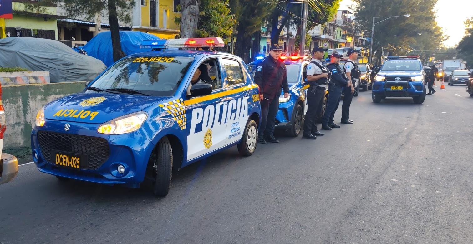 PNC lanza operativo sorpresa con nuevas patrullas tipo sedán