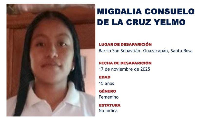 Hallan sin vida a estudiante que esataba desaparecida y el Inacif investiga causa de muerte