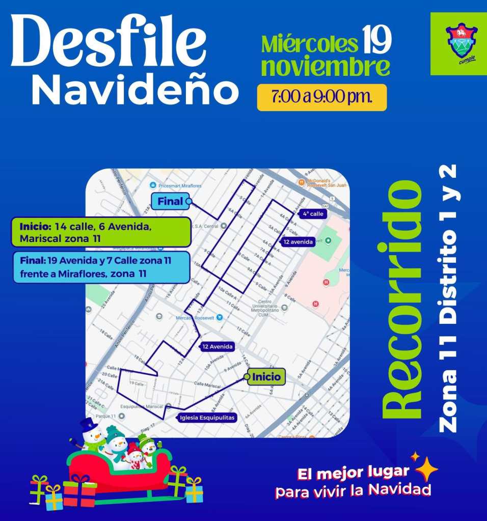 desfile navideño 19 de noviembre