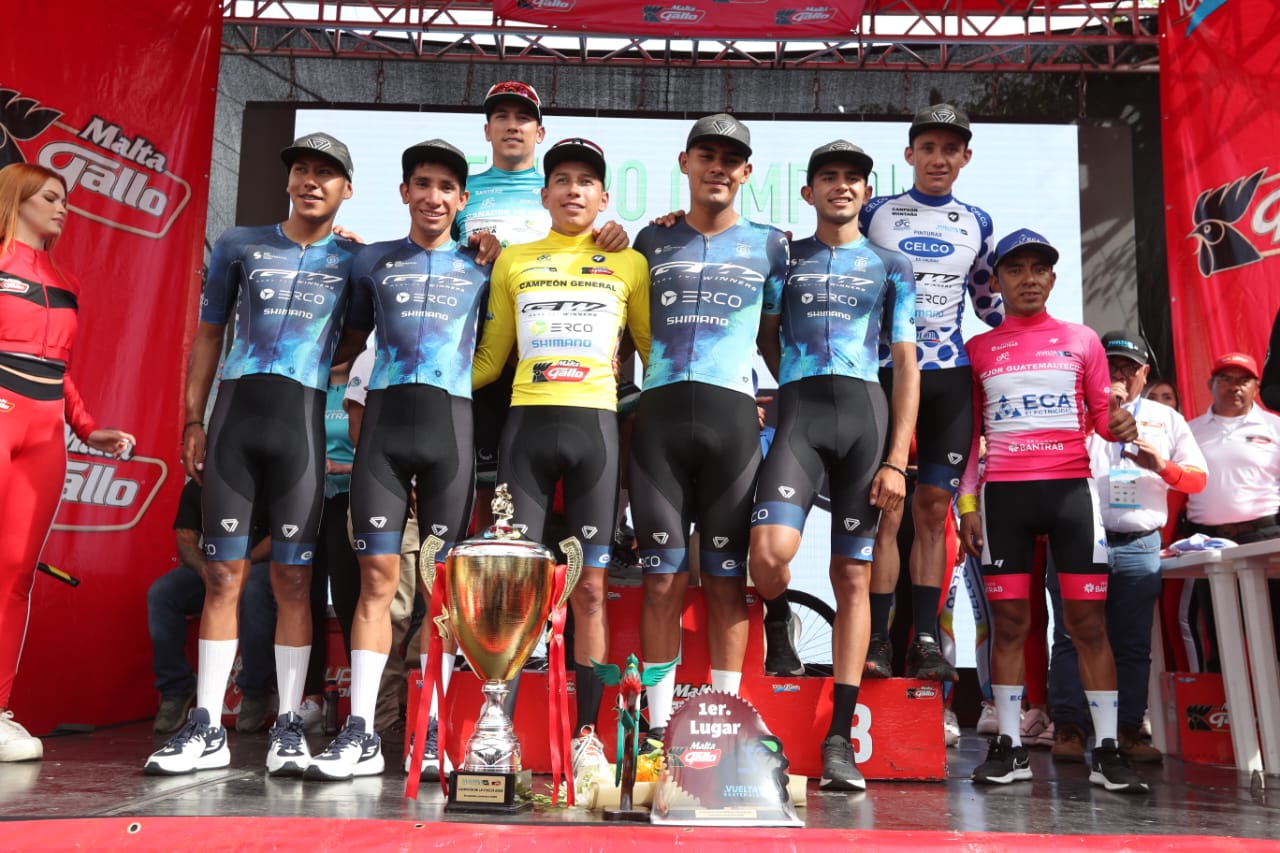 Estos son todos los campeones de la edición 64 de la Vuelta a Guatemala