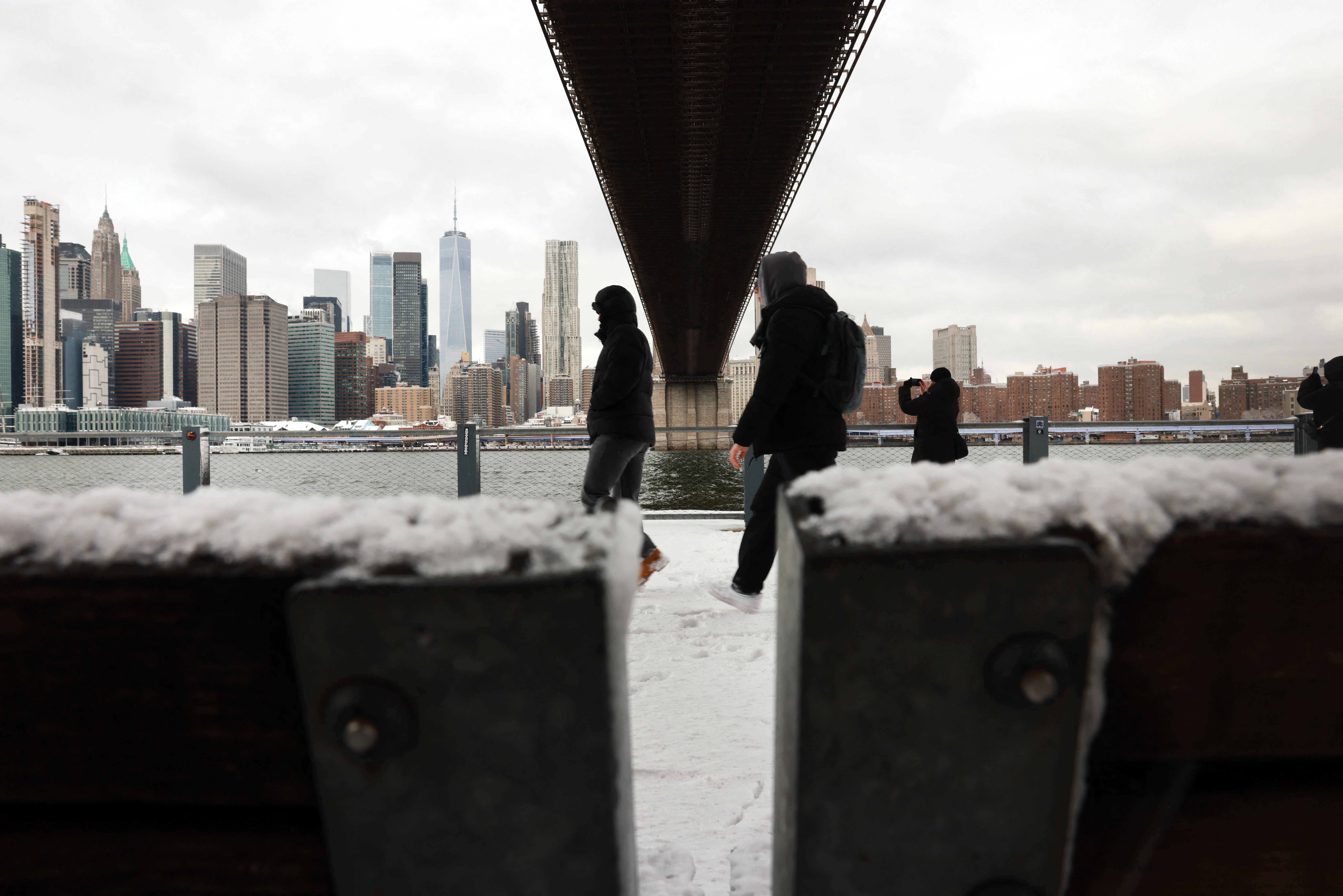 Winter Storm Brings Heavy Snow To Areas Of New York And New Jersey