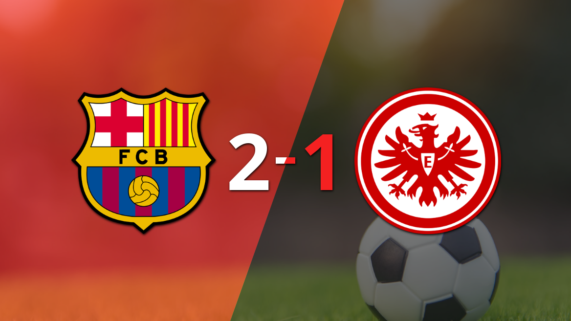 Barcelona voltea el marcador y triunfa 2 a 1 ante Eintracht Frankfurt