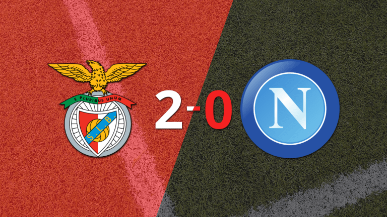 Benfica deja a Napoli en cero con un triunfo 2-