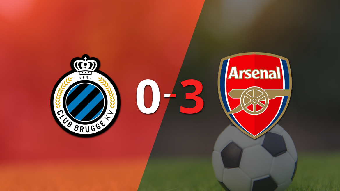Noni Madueke impulsó la victoria 3-0 de Arsenal frente a Club Brugge con dos goles