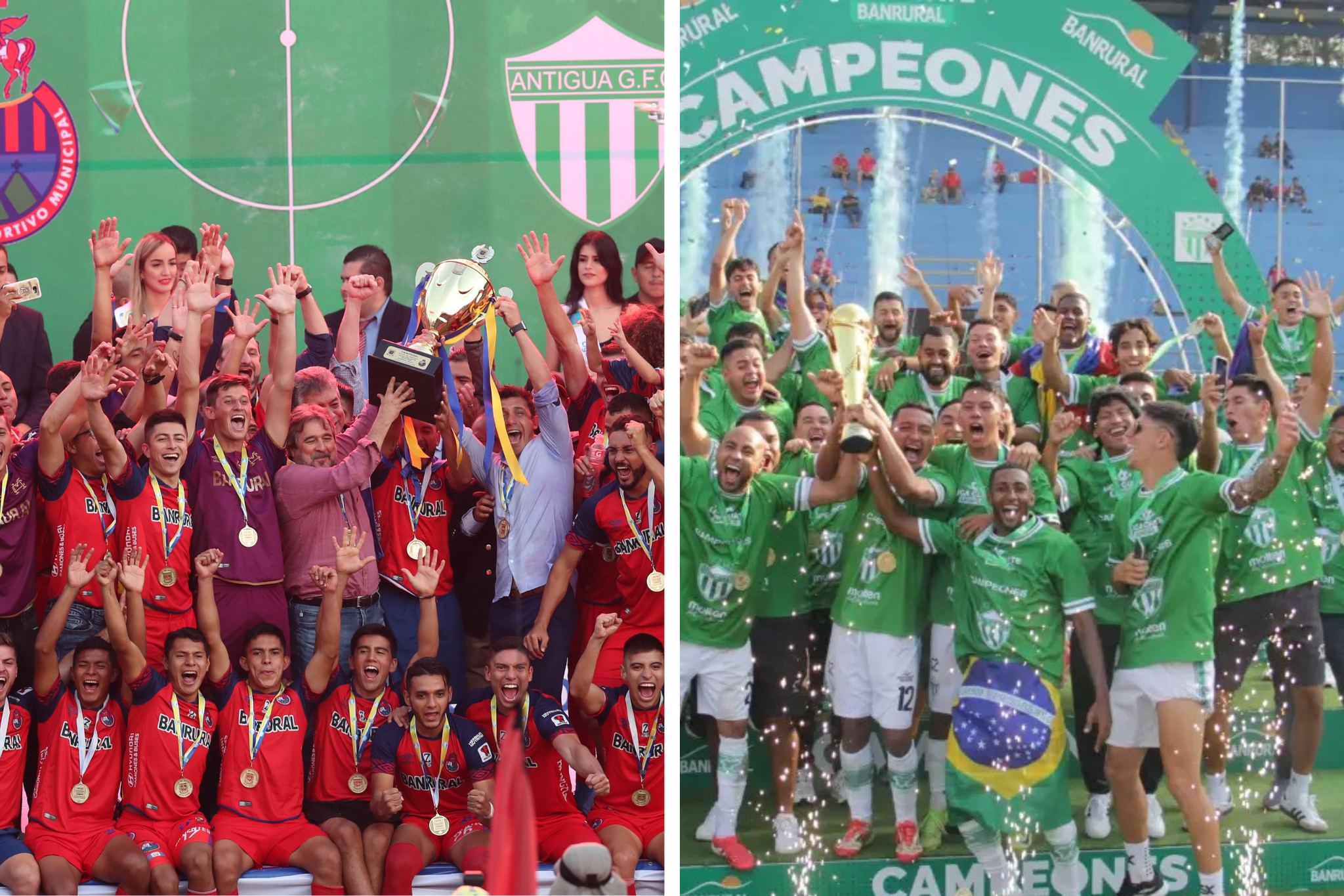 Antigua GFC vs Municipal: Historial de las finales entre antigüeños y escarlatas en Liga Nacional