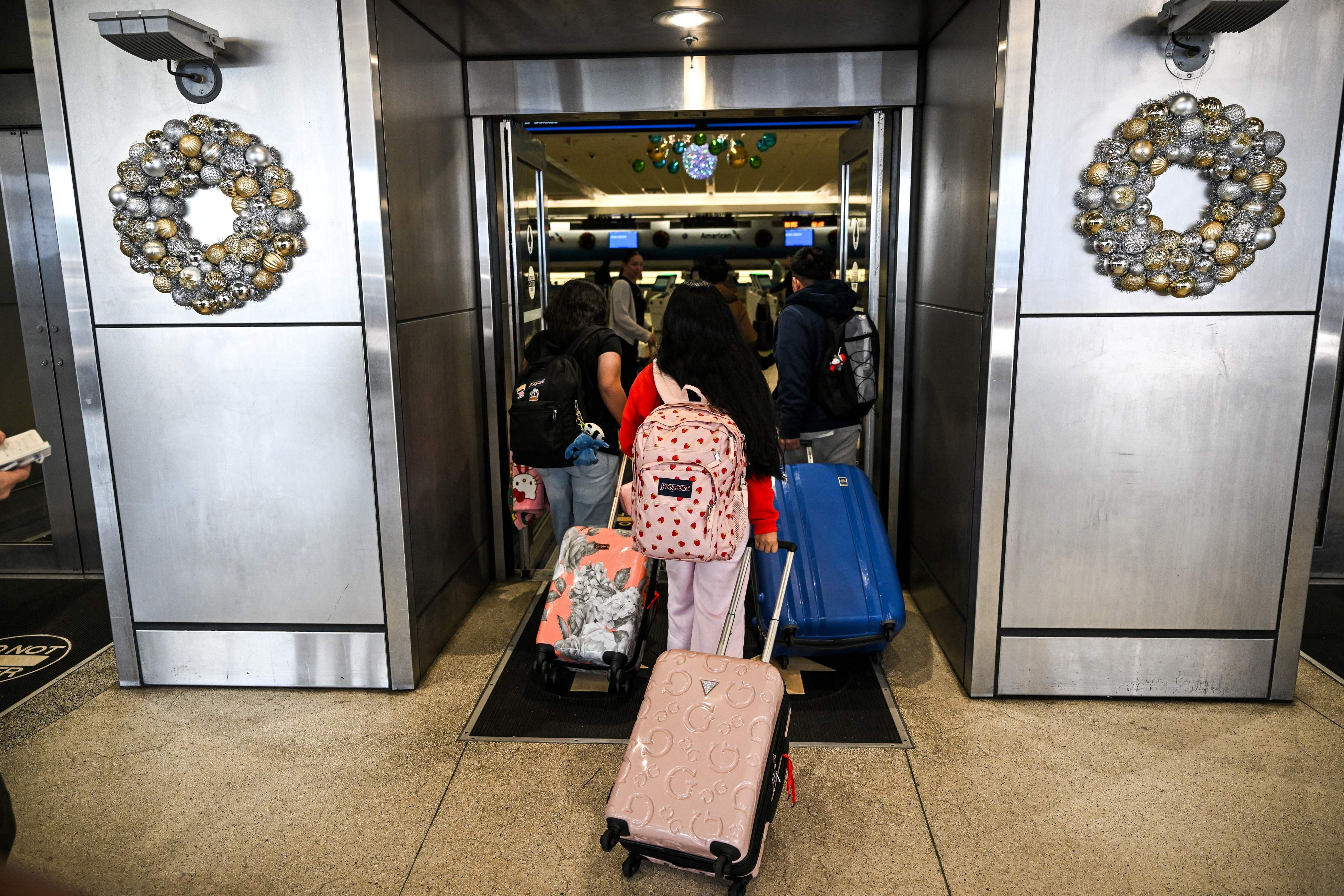 Migrantes en el aeropuerto de Miami