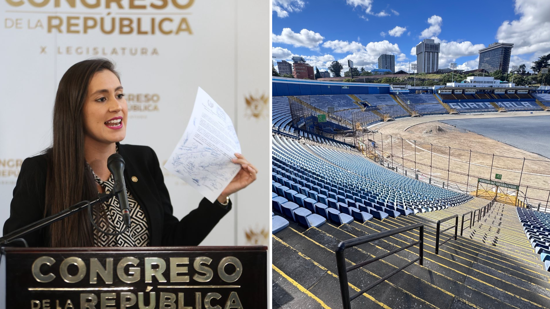 Diputada presentará 38 querellas por remodelación inconclusa del estadio Doroteo Guamuch Flores