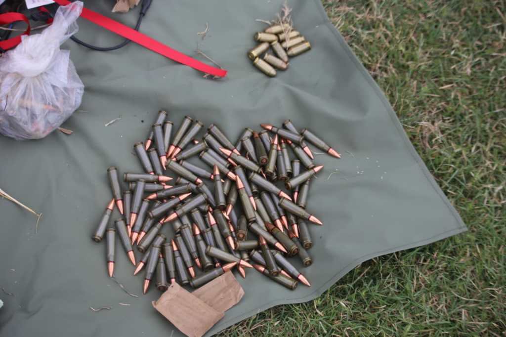 Municiones para fusil AK-47 incautadas por autoridades en Guatemala